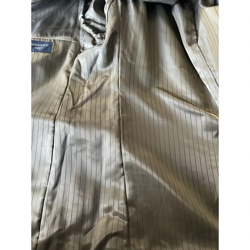 DOCKERS Men's Corduroy‎ Blazer Jacket 44R tan,  Two Button Lined Pockets Casual